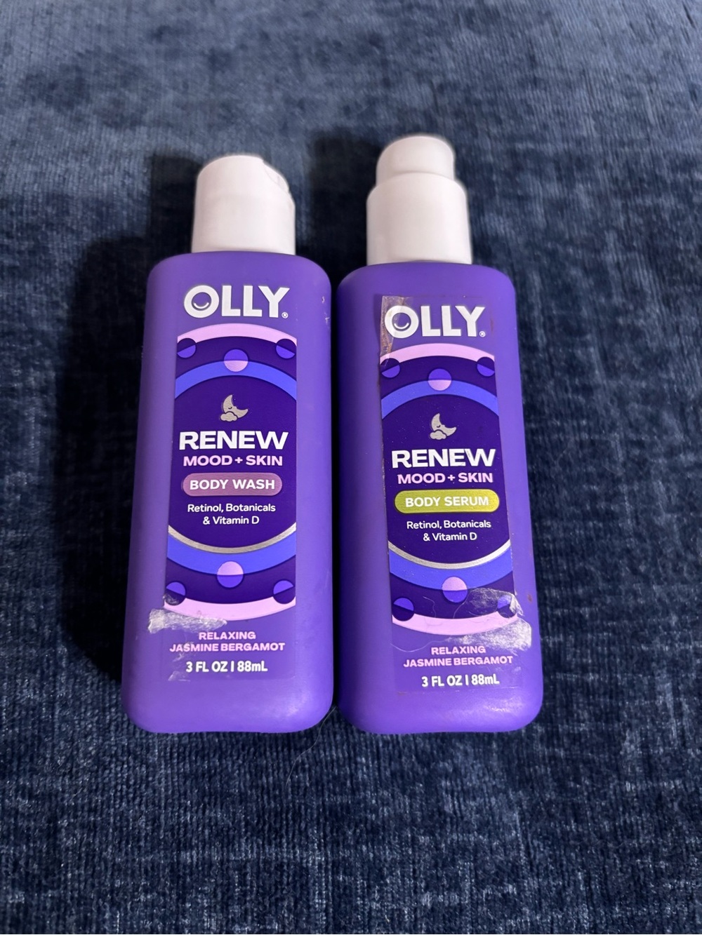 Olly Renew Mood And Skin Body Wash And Body Serum Set 3 Oz